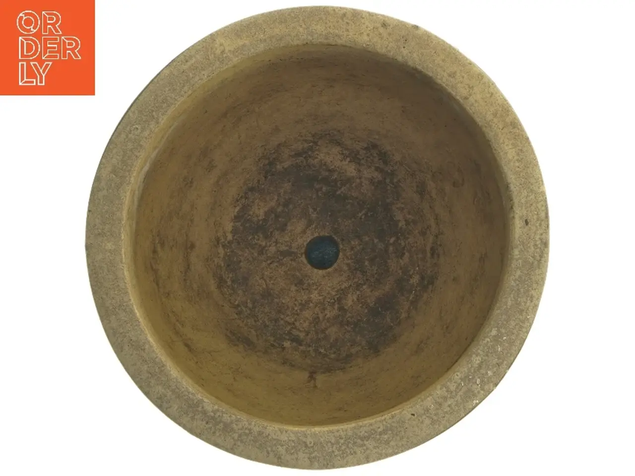 Billede 3 - Keramisk plantekrukke med underskål (str. 22x16 cm)