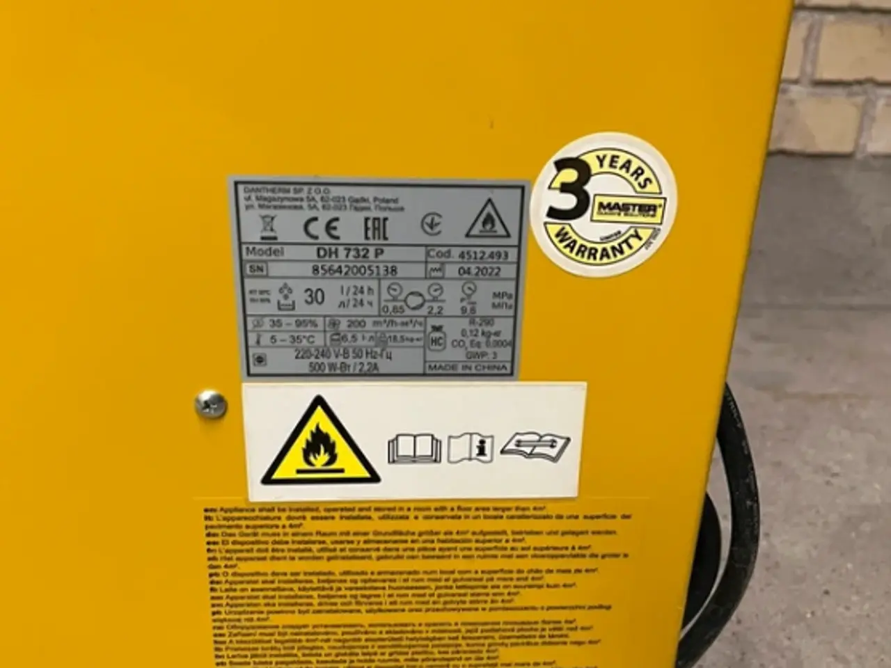 Billede 3 - Master DH732 P affugter