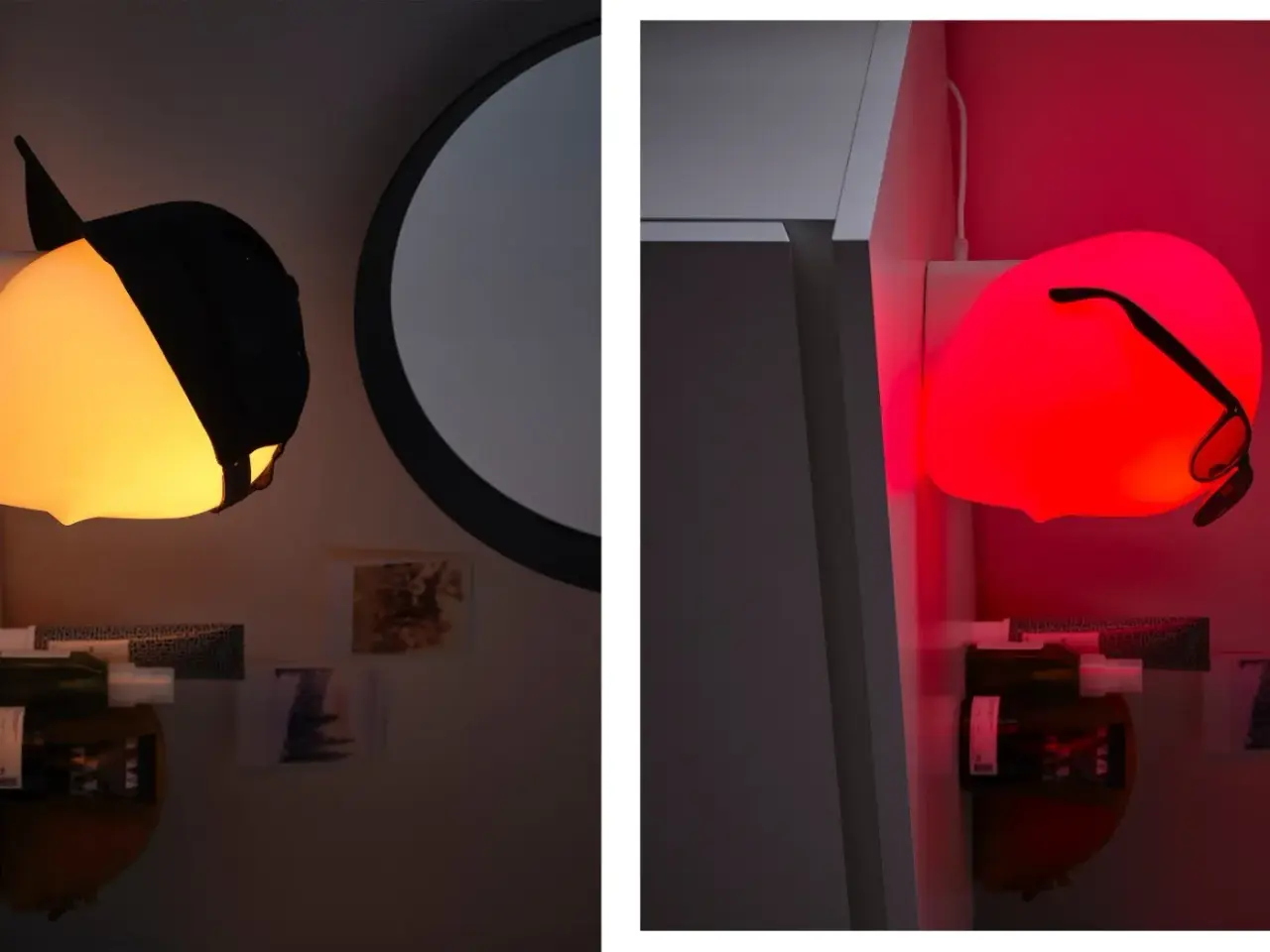 Billede 1 - Led bordlampe "ansigt"