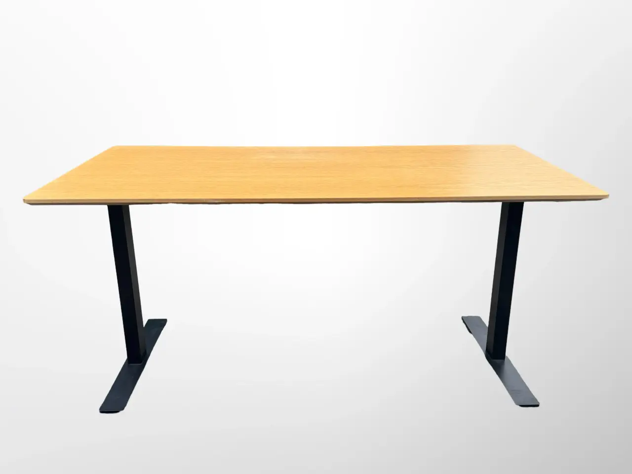 Billede 3 - Bord – Eg med Sort Stel 160x80 cm