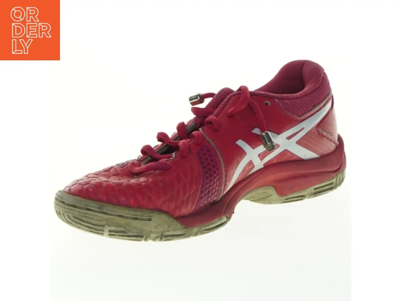Billede 1 - Brugte røde løbesko fra Asics (str. 33,5 )