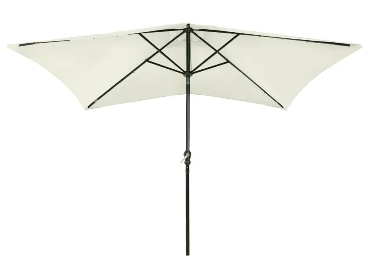 Billede 4 - Parasol med LED-lys og stålstang 2 × 3 m - sandfarvet