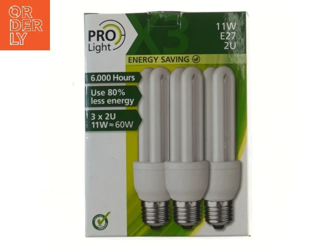Billede 2 - Pro Light energisparepærer 11W E27 2U fra Pro Light (str. 15 cm)
