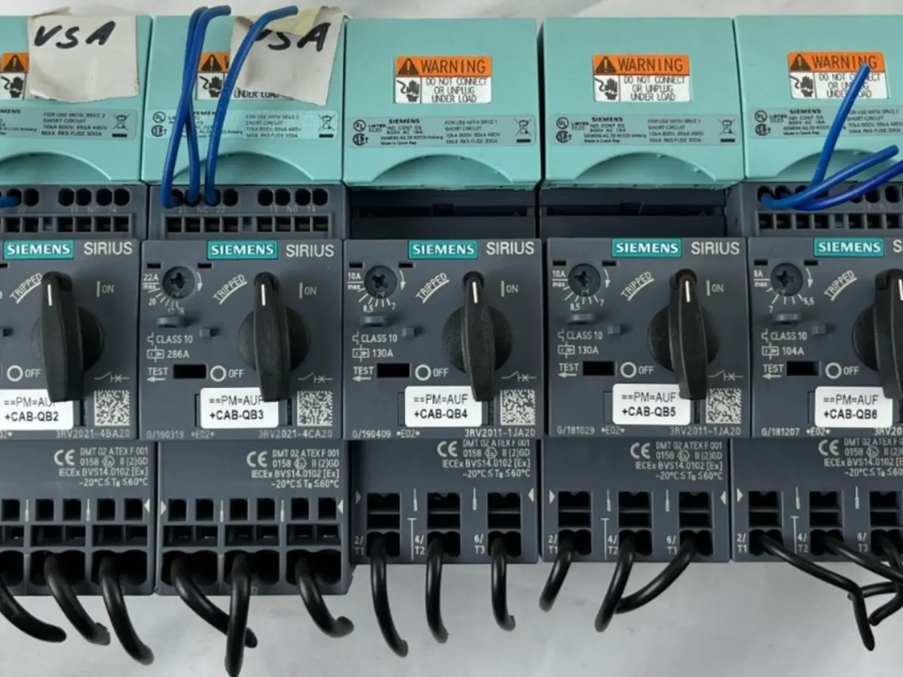 Billede 1 - parti 7x Siemens SIRIUS 3RV2011 / 3RV2021 Motor
