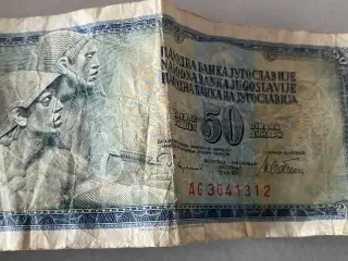 50-dinara-seddel fra Jugoslavien
