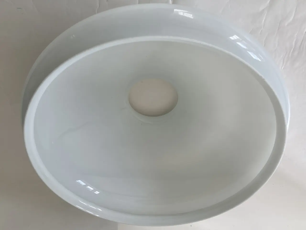 Billede 3 - Hvid Lampe Glasskærm