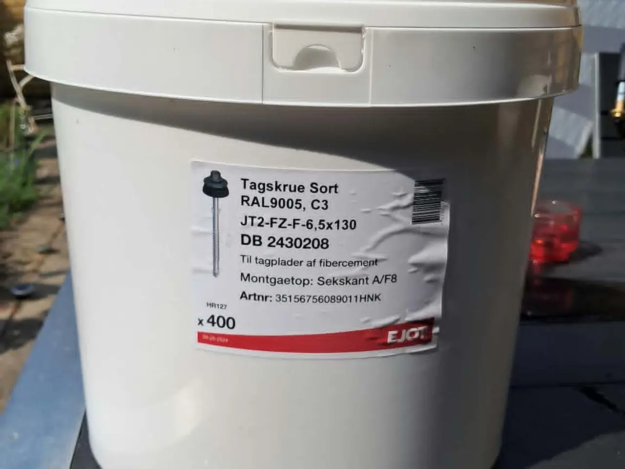 Billede 2 - 400 stk. nye JT2-FZ-F sorte tagskruer -6,5 x 130mm