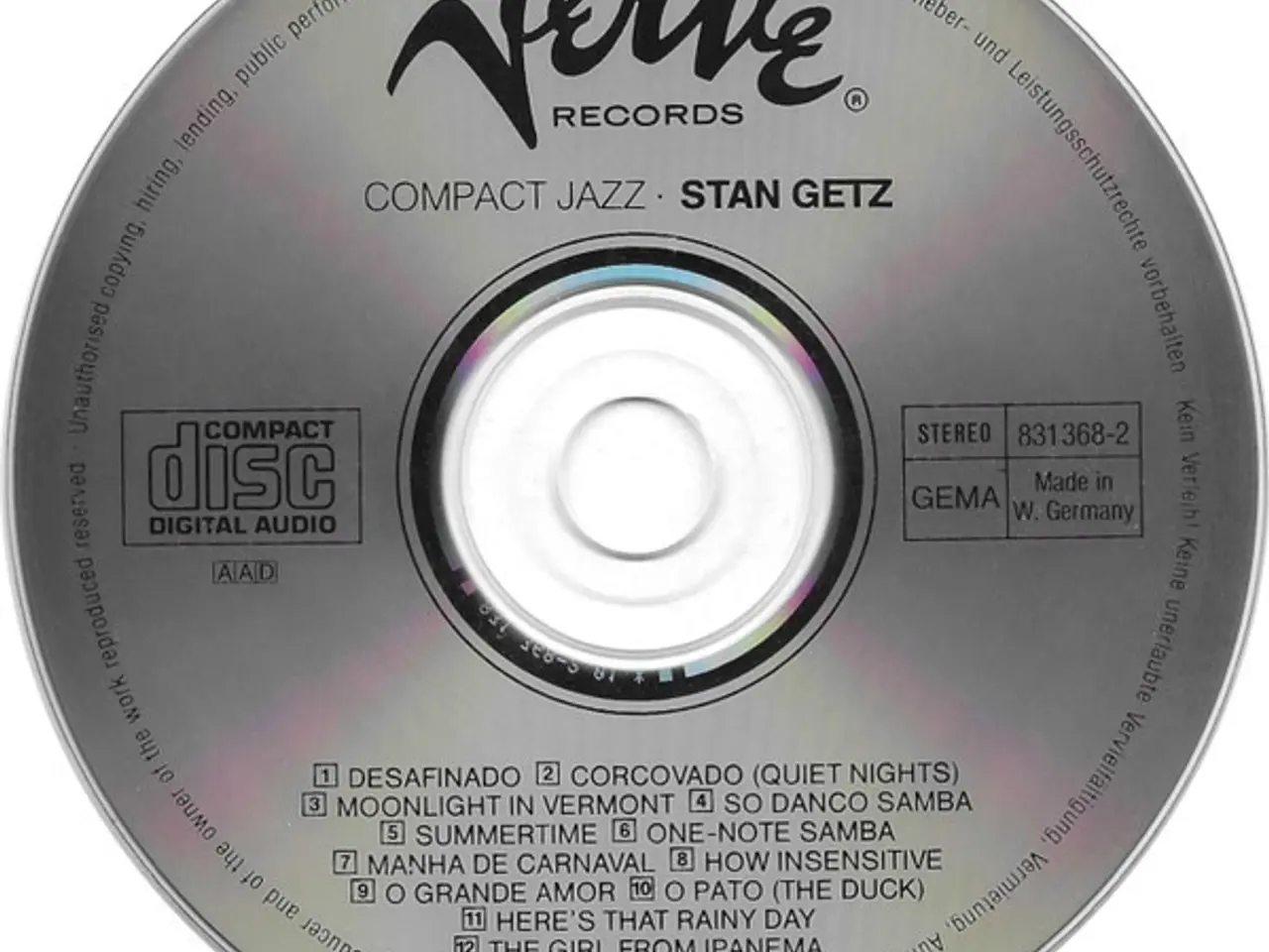 Billede 3 - Stan Getz – Stan Getz – CD