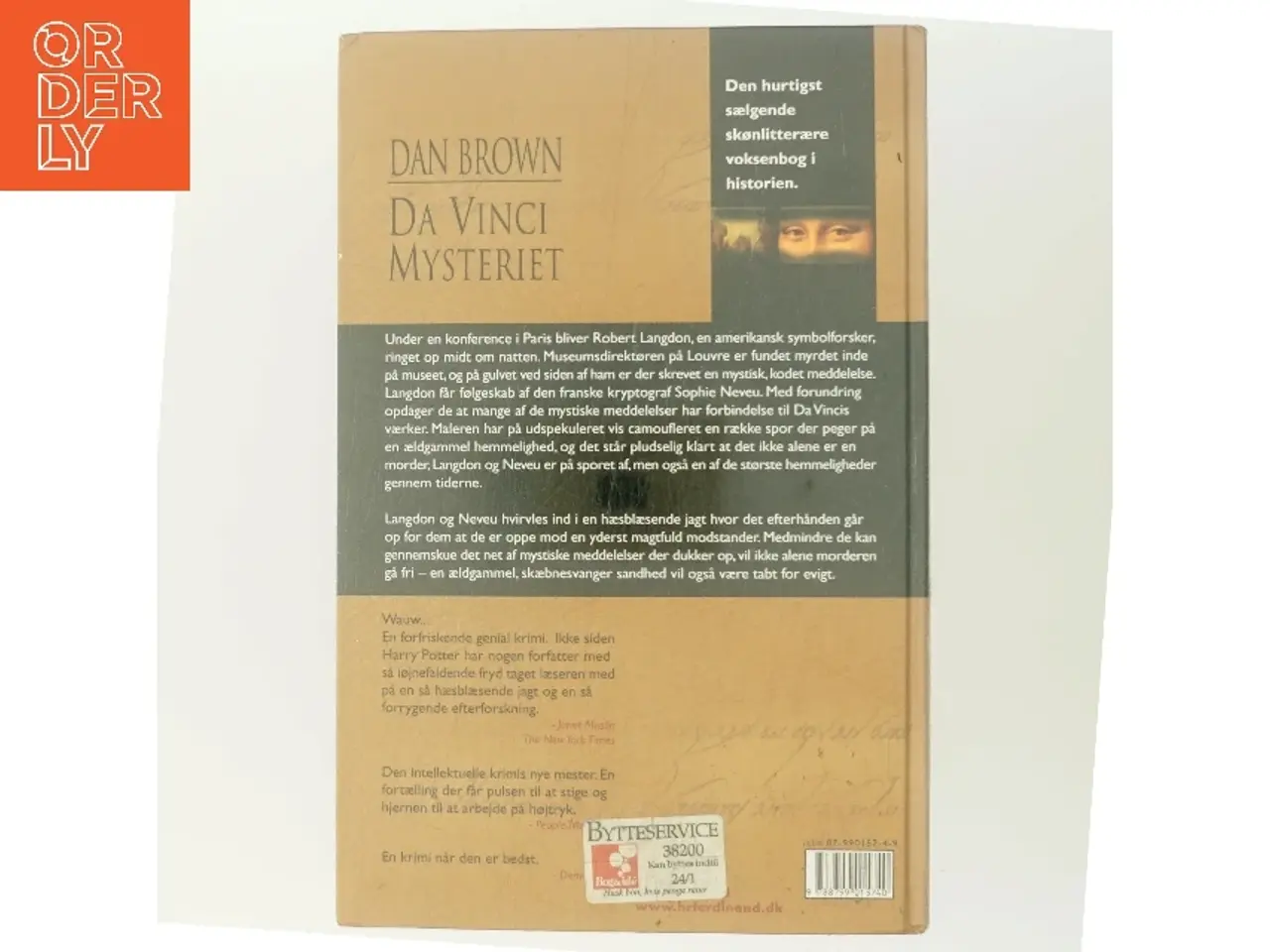 Billede 3 - Da Vinci Mysteriet af Dan Brown (Bog)