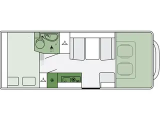 2027 - Etrusco A 6.9 DB Etrusco A 6.9 DB 2027 med 6 sele og sovepladser fra Hinshøj Caravan