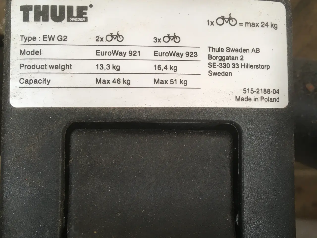 Billede 1 - Cykelholder Thule