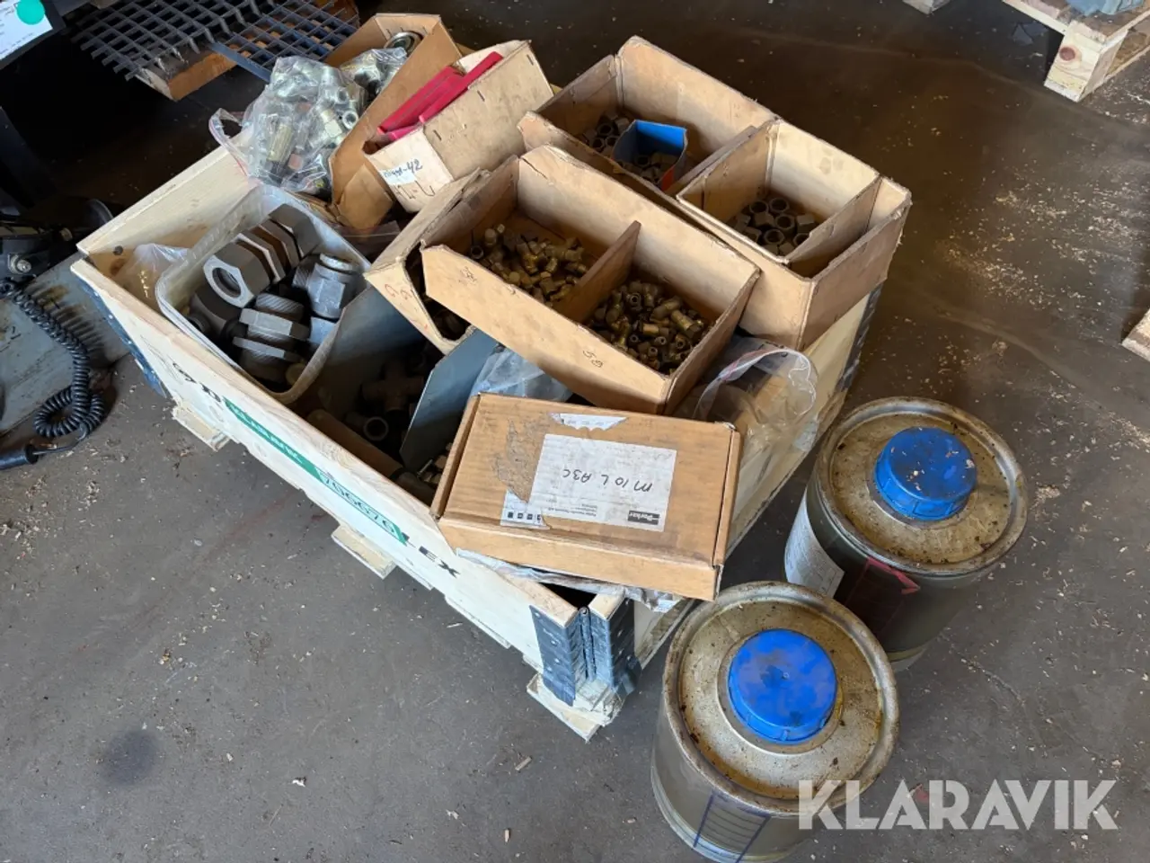 Billede 1 - Lot - Fittings og smørefedt - 1 palle