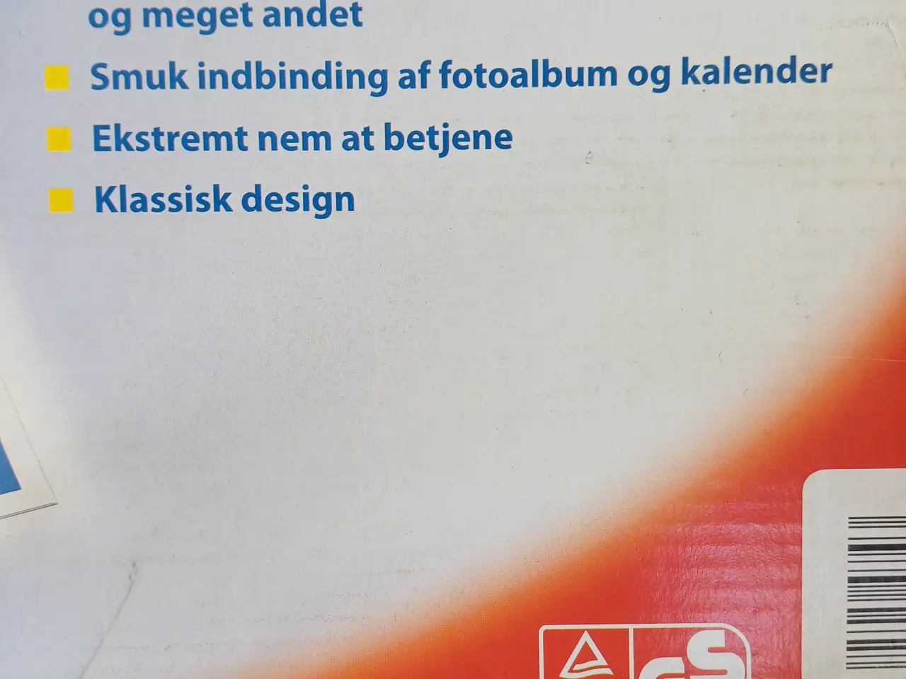 Billede 3 - Indbindingsapparat med 4-hulningssystem og rygge