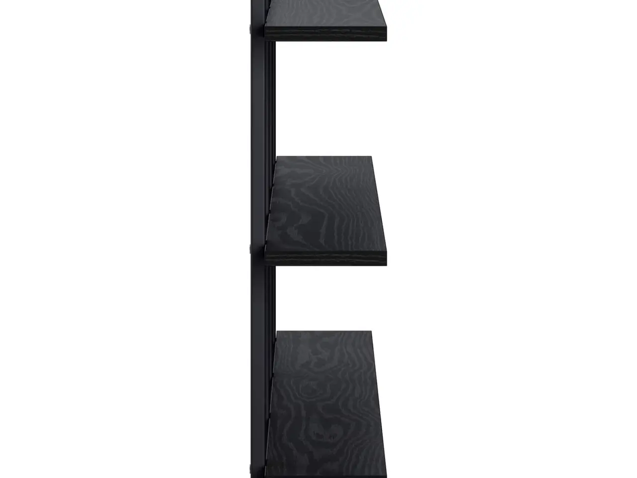 Billede 4 - Væghylde i sort eg 102 x 13,5 x 58 cm