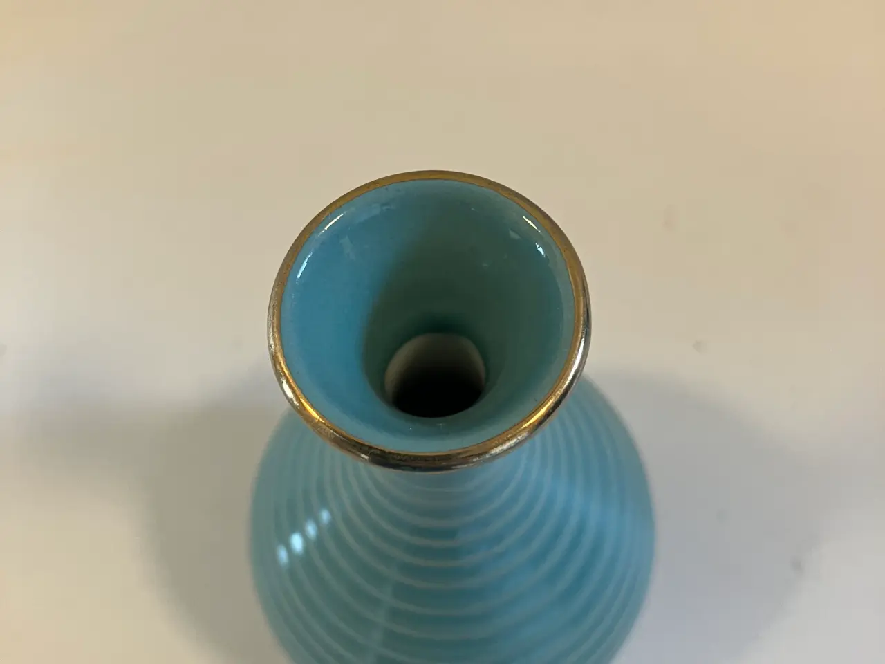 Billede 2 - Turkis glaseret vase