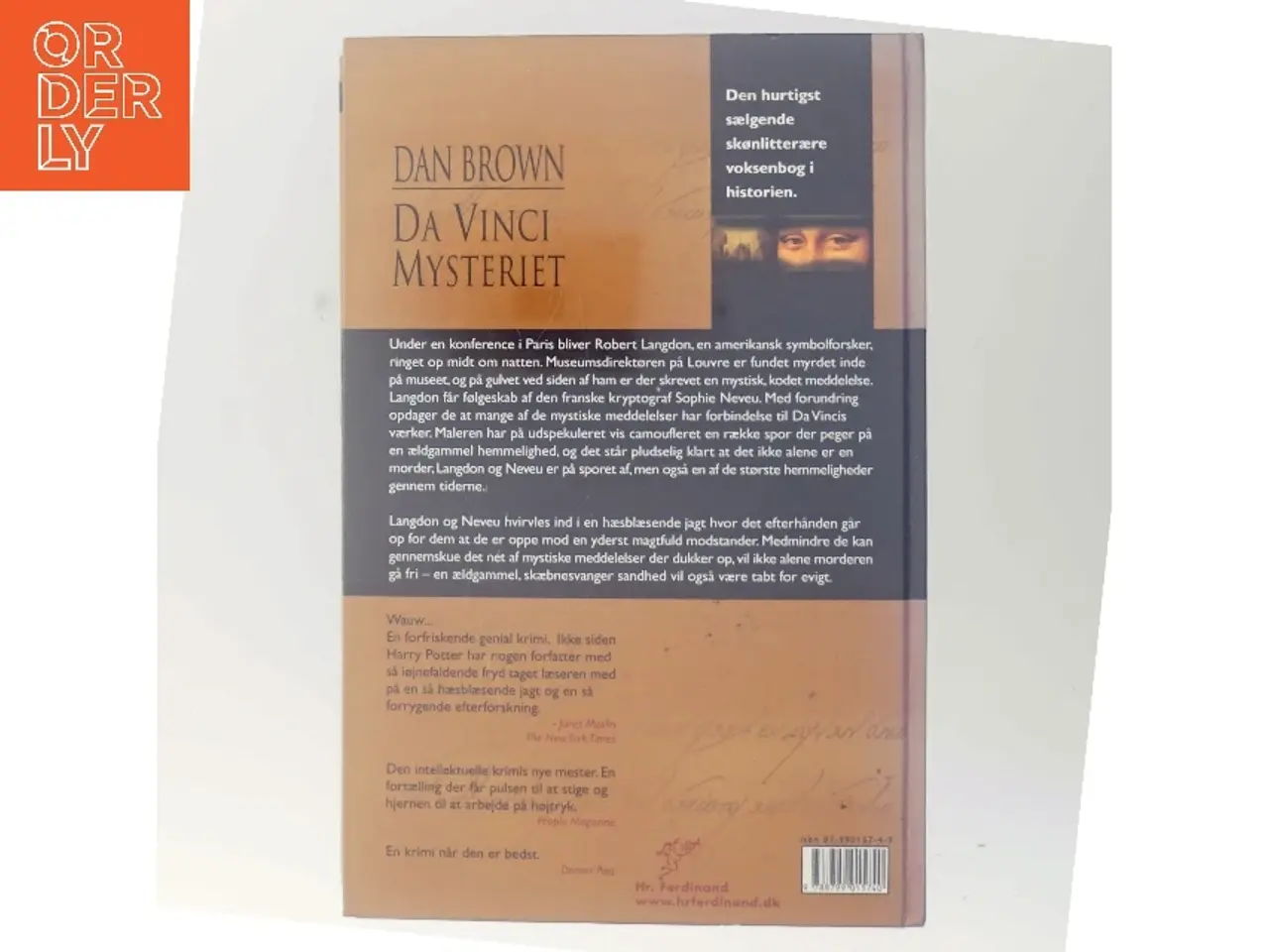 Billede 3 - Da Vinci Mysteriet af Dan Brown (Bog)