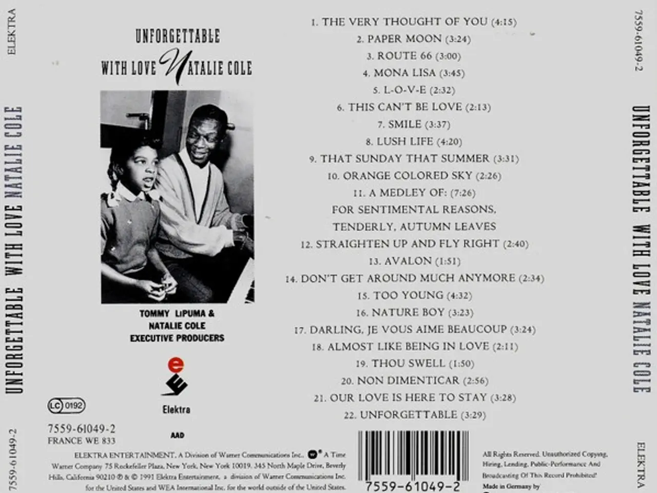 Billede 2 - Natalie Cole – Unforgettable With Love – CD