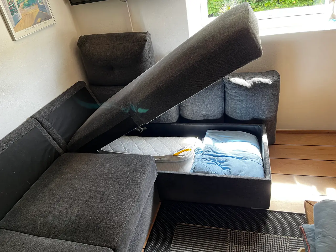 Billede 3 - Sovesofa med chaiselong 