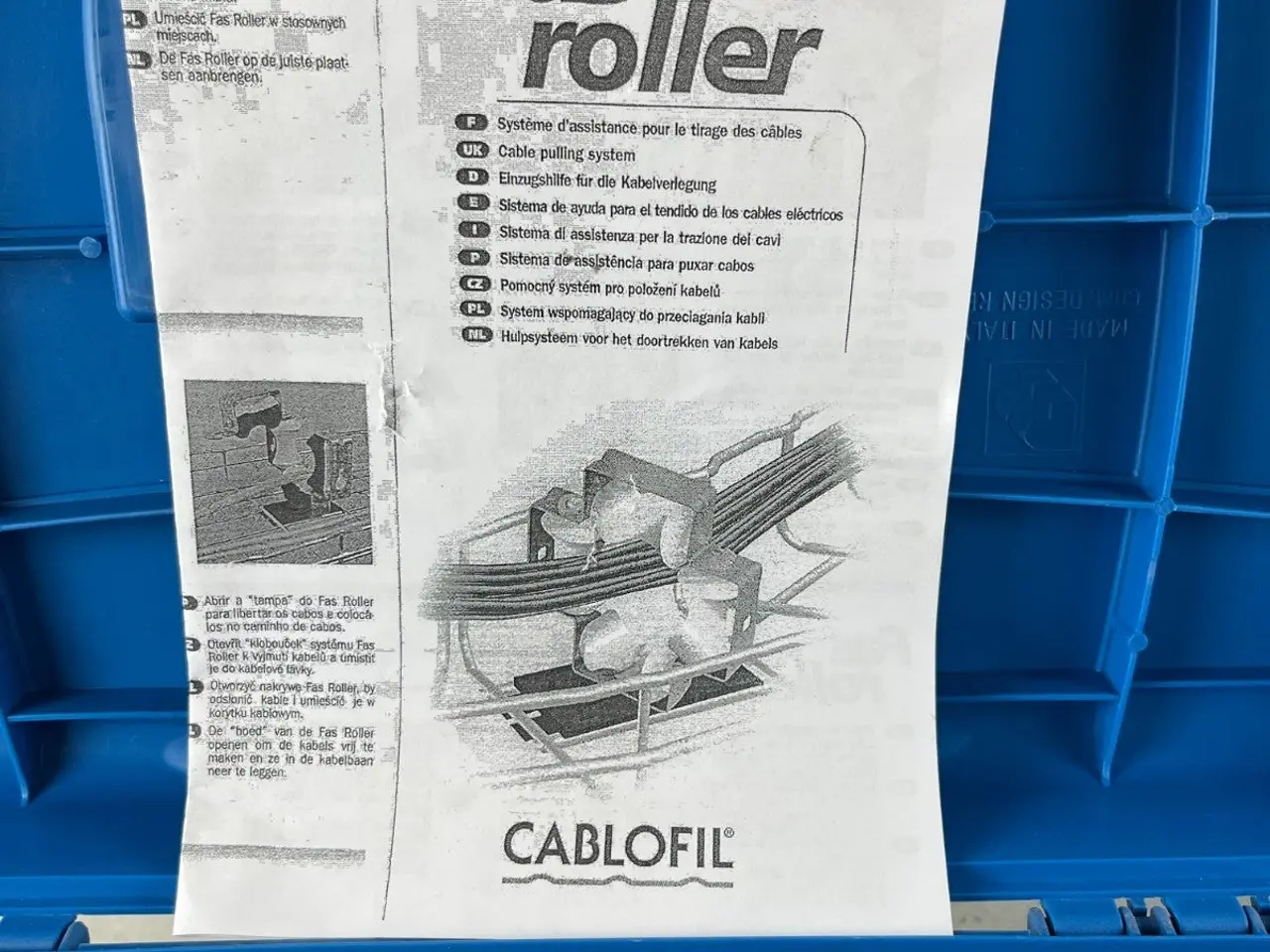 Billede 3 - Cablofil Fas Roller kabel Pulling System Kit Wire