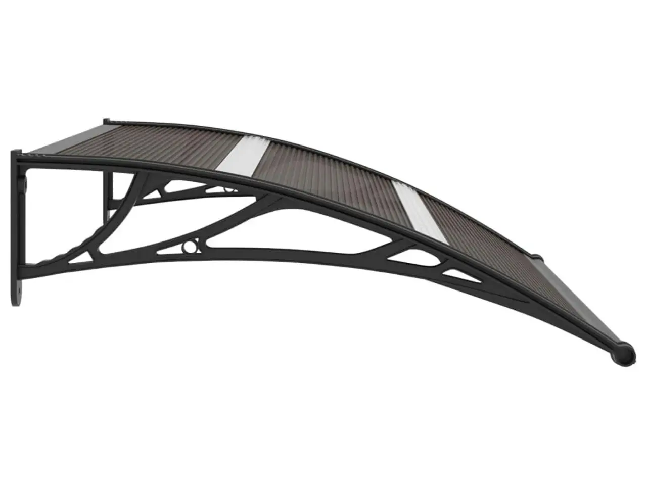 Billede 3 - Dørbaldakin 120 × 75 cm i polycarbonat - sort