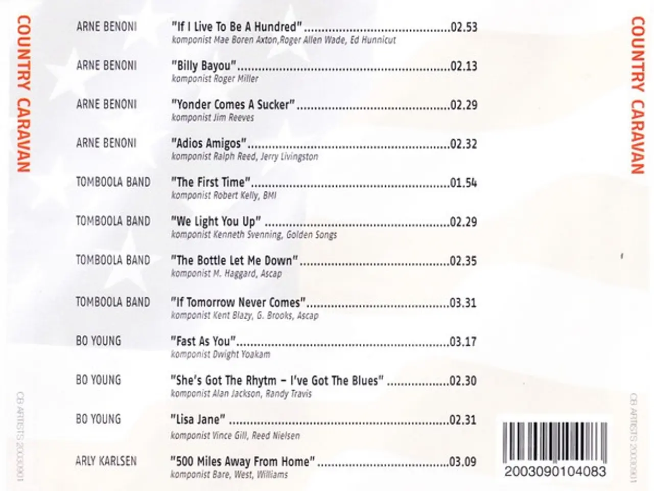 Billede 2 - Diverse kunstnere – Country Caravan – CD