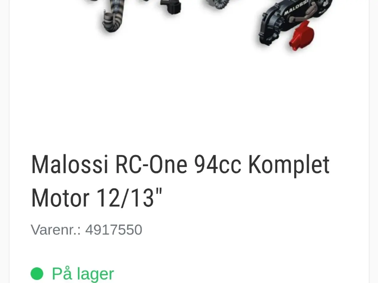 Billede 2 - Ny Komplet Malossi RC-One 94ccm Motor