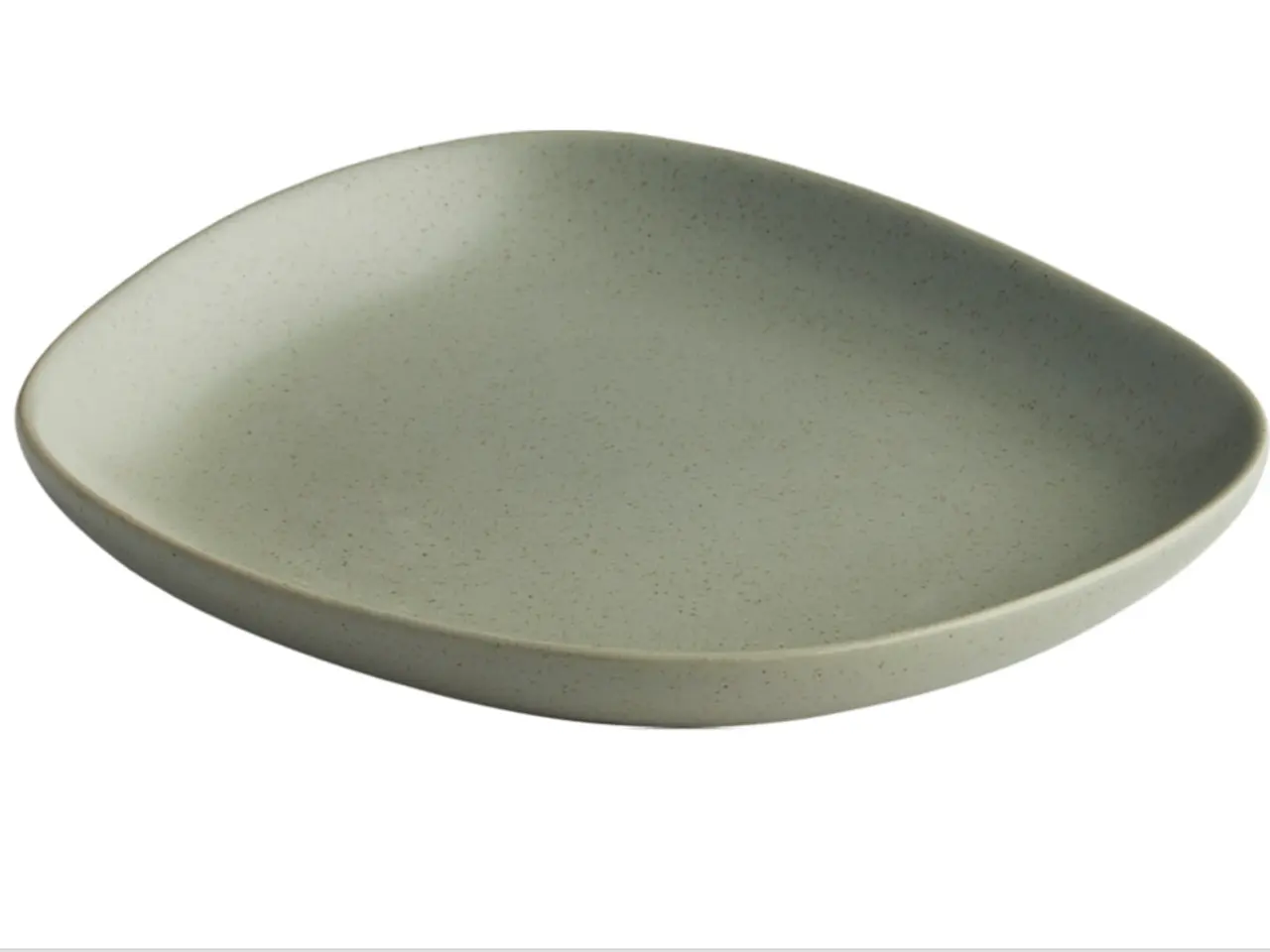 Billede 1 - 144 stk. Edera flad tallerken uden fane, grøn, 18 x 16 cm