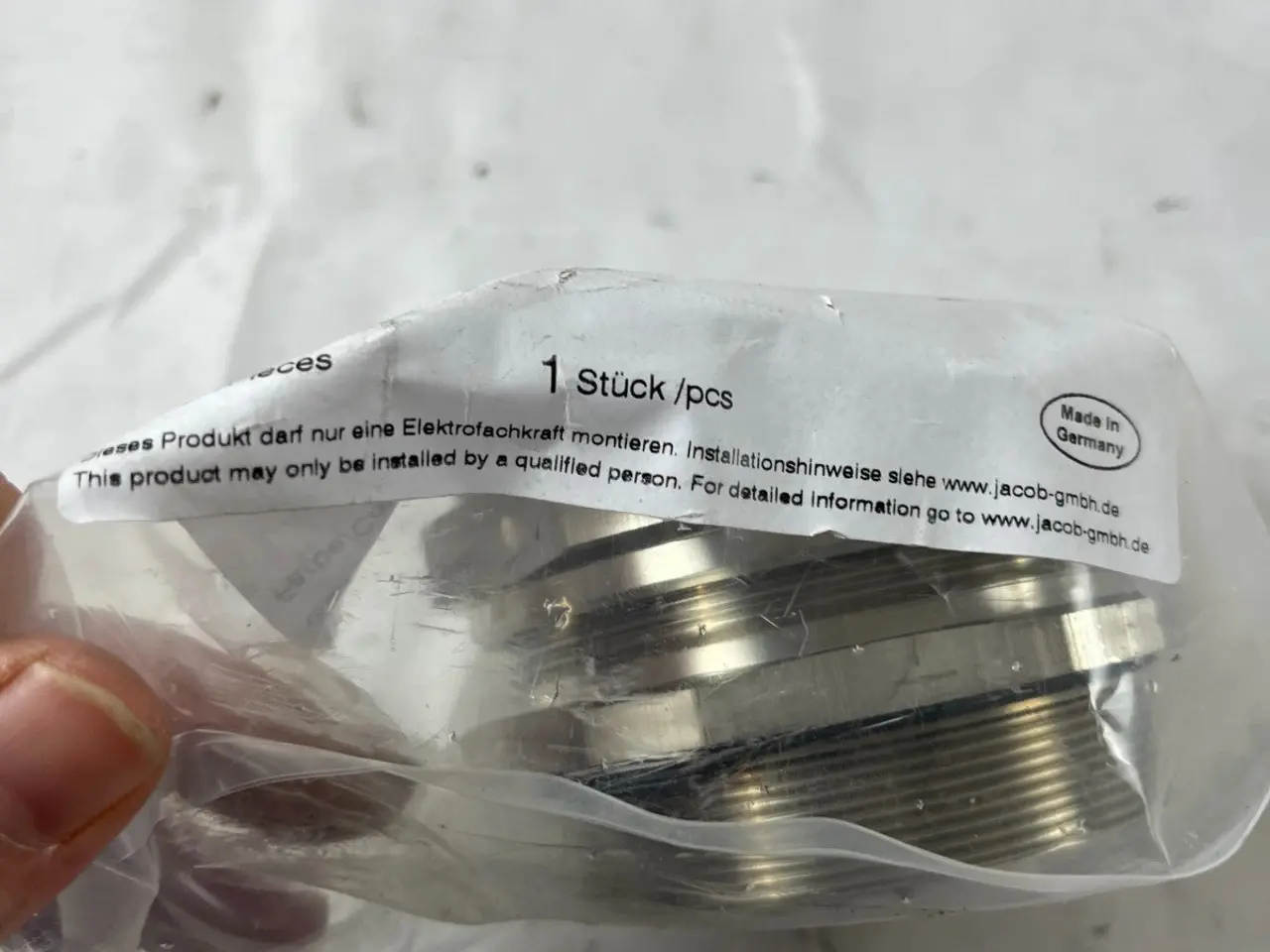 Billede 4 - Jacob 1010M75/2 kabel Gland M75x1.5 53-60mm Nickel