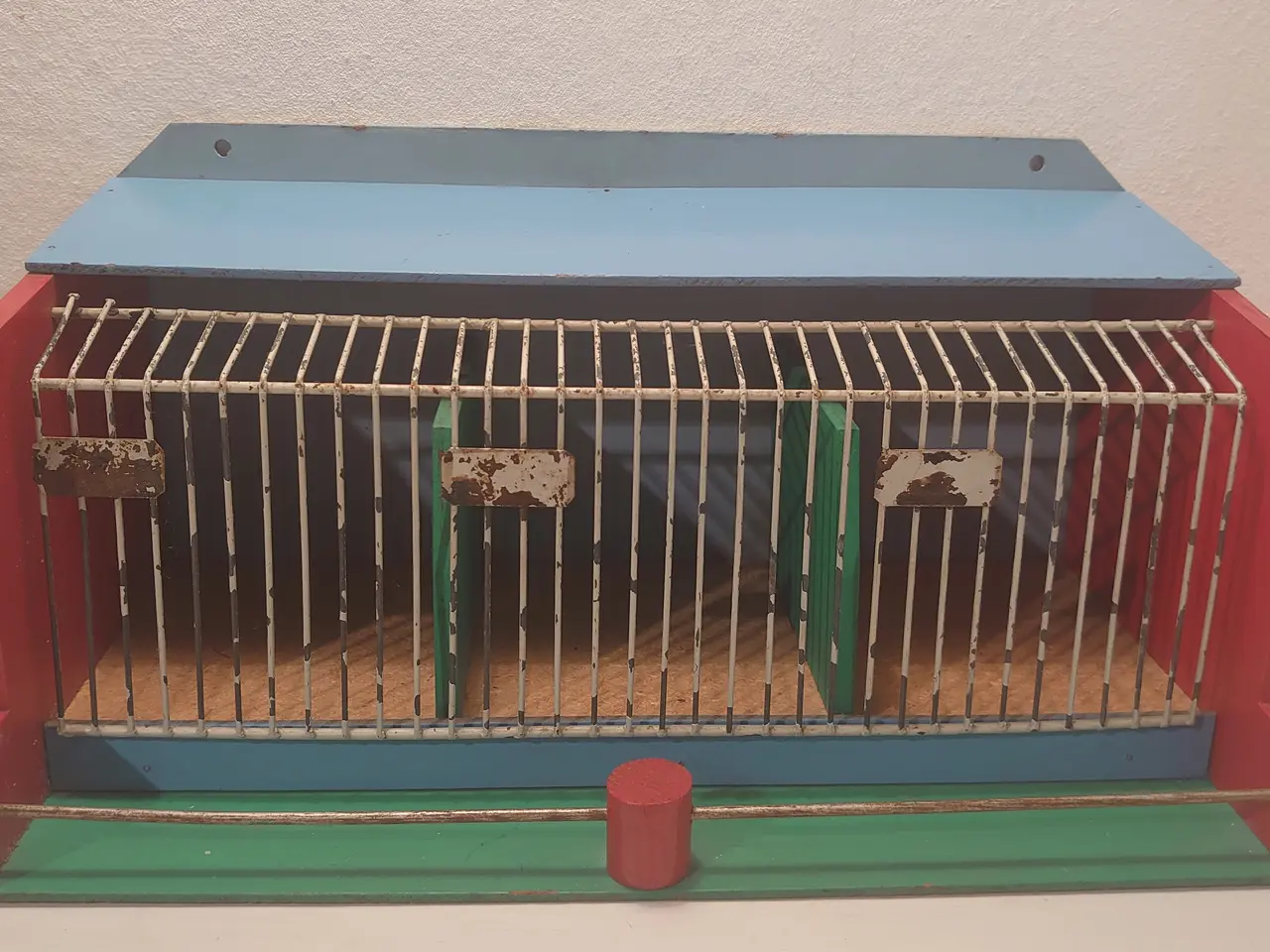 Billede 1 - Reisler:Sjældent Zoo rovdyrbur. 1950´erne.L. 36cm.