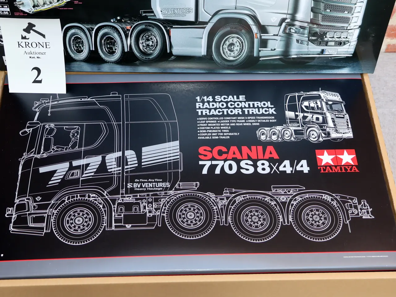 Billede 4 - Tamiya R/C Scania 770S 8x4/4 skala 1/14 samlesæt