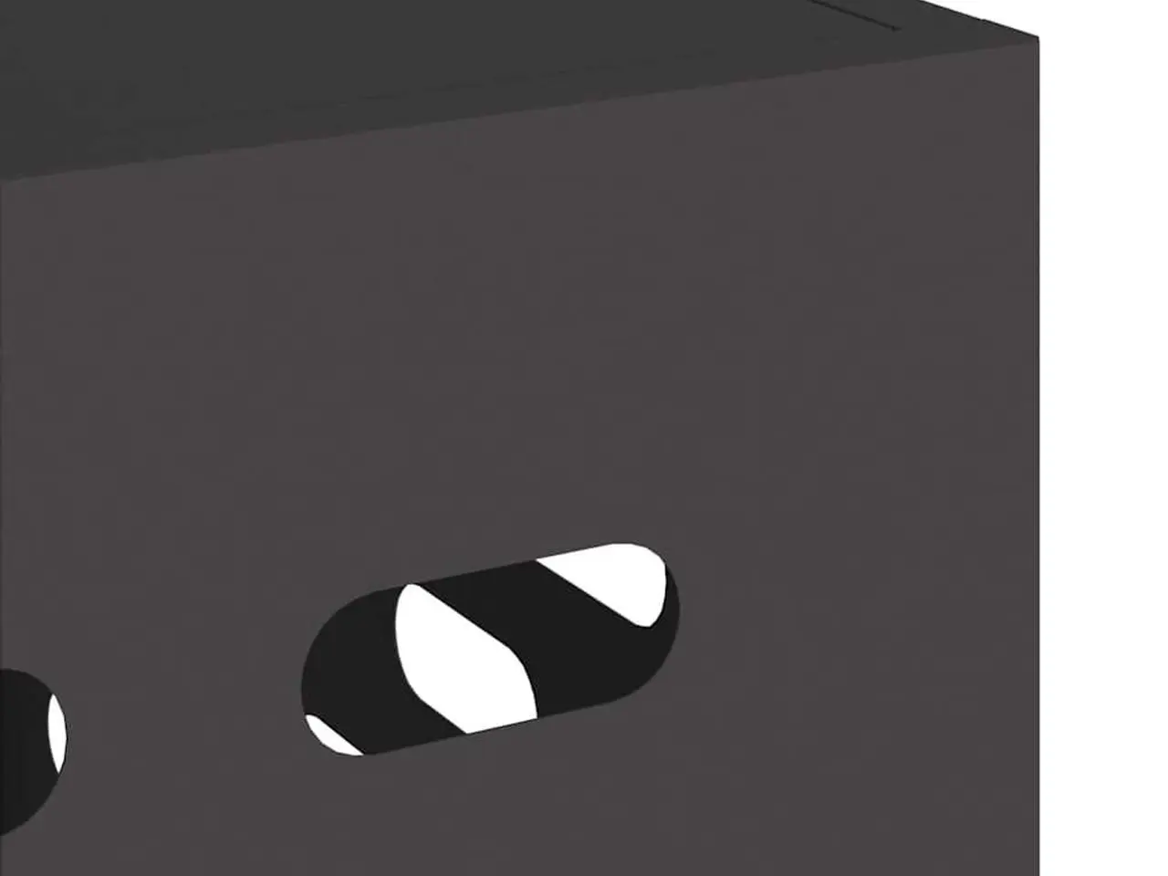 Billede 8 - Aircondition-cover i stål - sort 110 × 50 × 80 cm