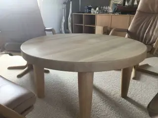 Rundt massiv egetræ, håndlavet