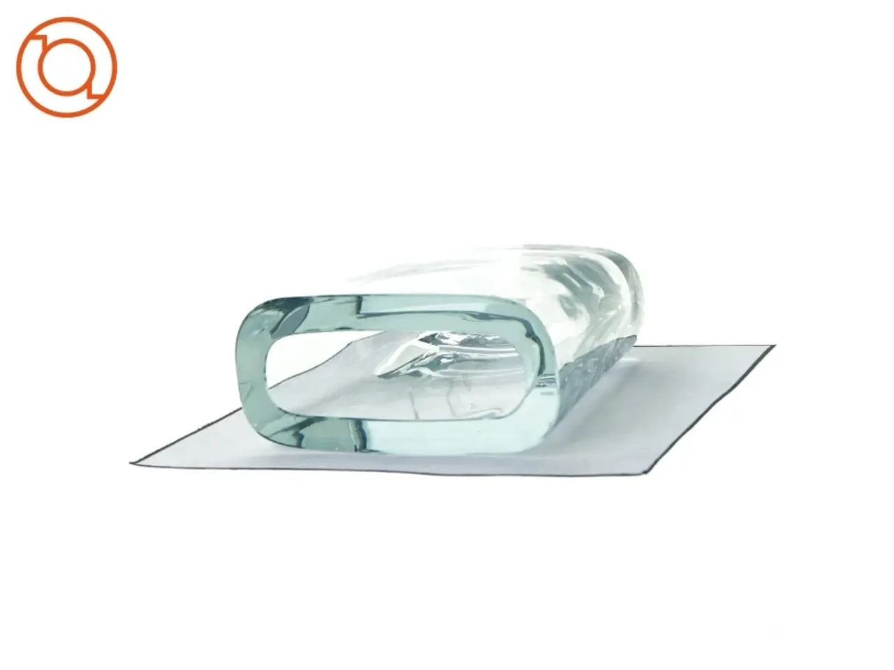 Billede 1 - Vase i tykt glas (str. 15 cm)