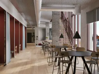 805 m² nyopført kontor med indbydende fællesfaciliteter og nem tilgængelighed for dine medarbejdere