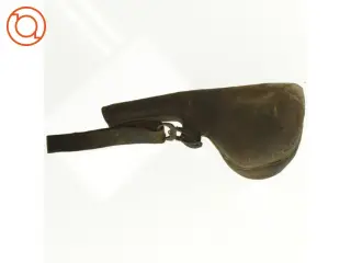 Antik Læder Vand Beholder med rem (str. 23 x 9 cm)