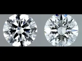 To naturlige diamanter IGI-Certifikat.