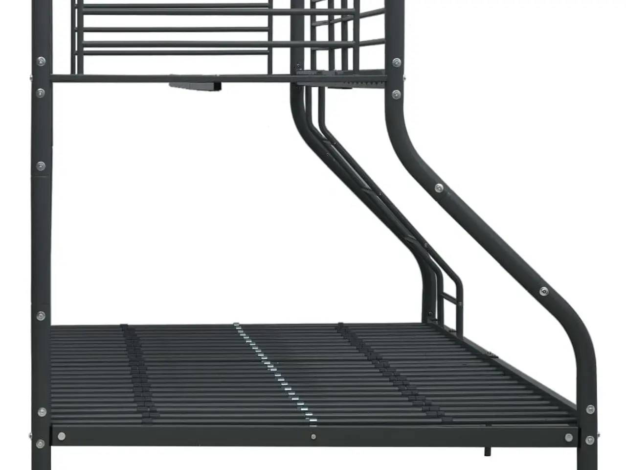Billede 3 - Køjeseng i metal - sengestel 140 × 200 / 90 × 200 cm, sort