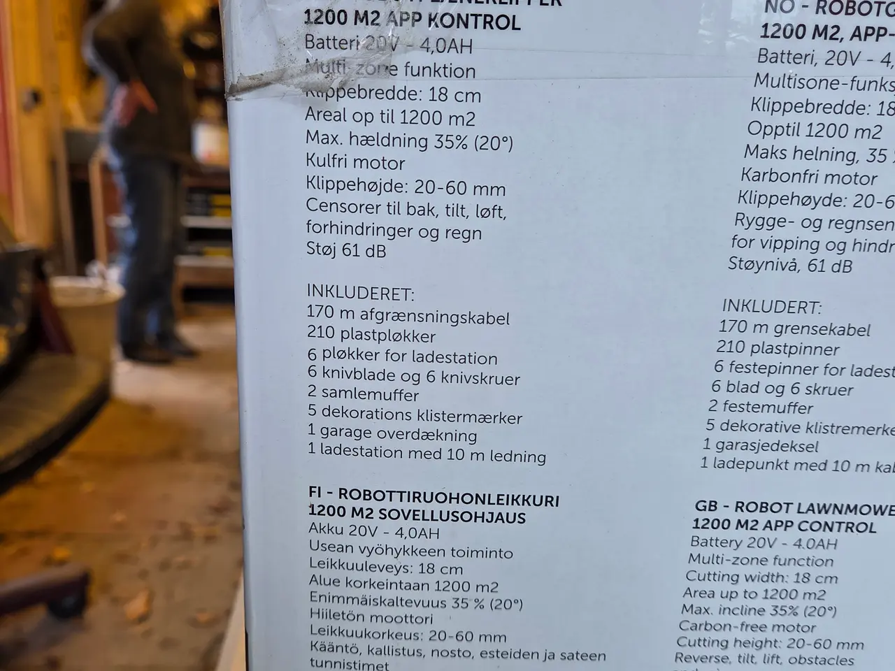 Billede 2 - Grouw - Robotplæneklipper 1200M2 