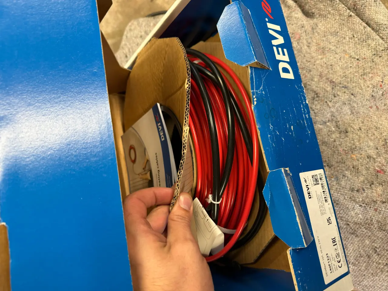 Billede 5 - 230v Gulvvarme kabler
