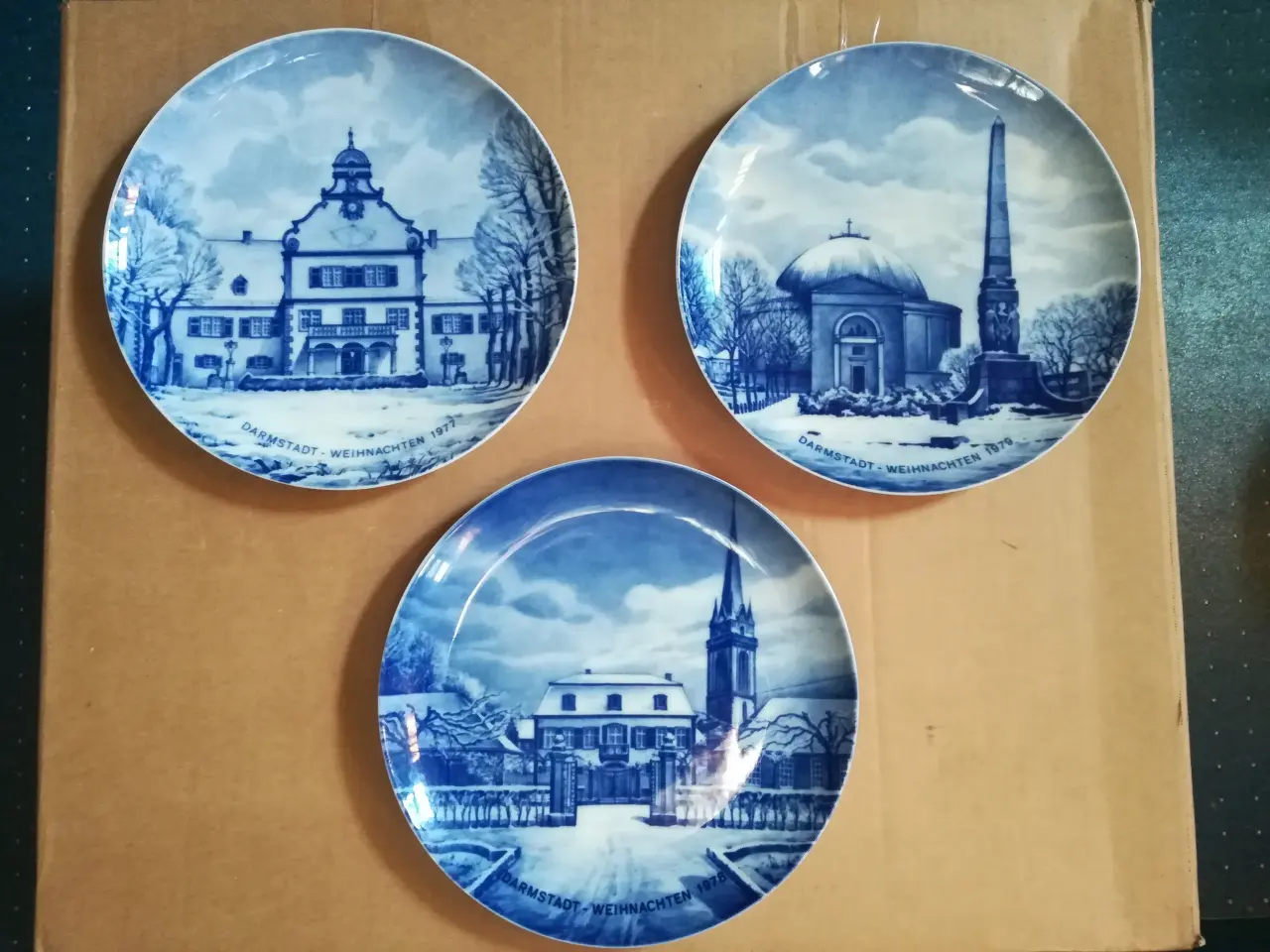 Billede 1 - Vægplatter, tyske juleplatter fra Darmstadt
