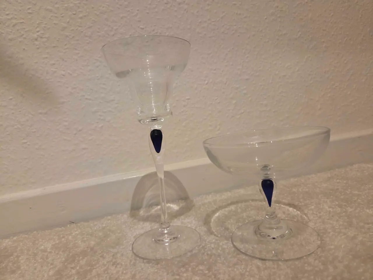 Billede 2 - Saphir - blå dråbe glas