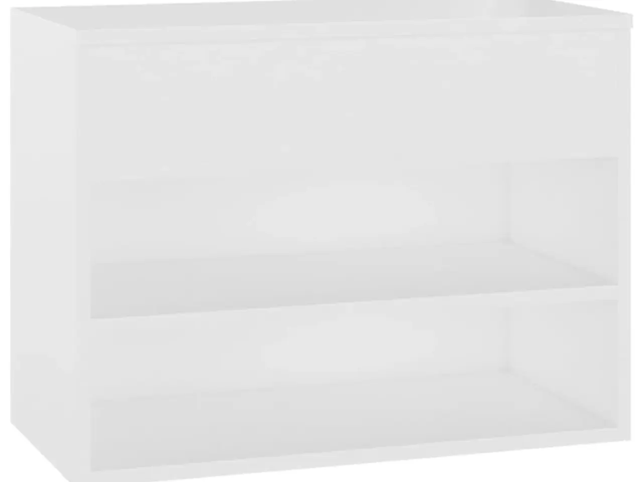 Billede 2 - Skobænk 60x30x45 cm konstrueret træ hvid