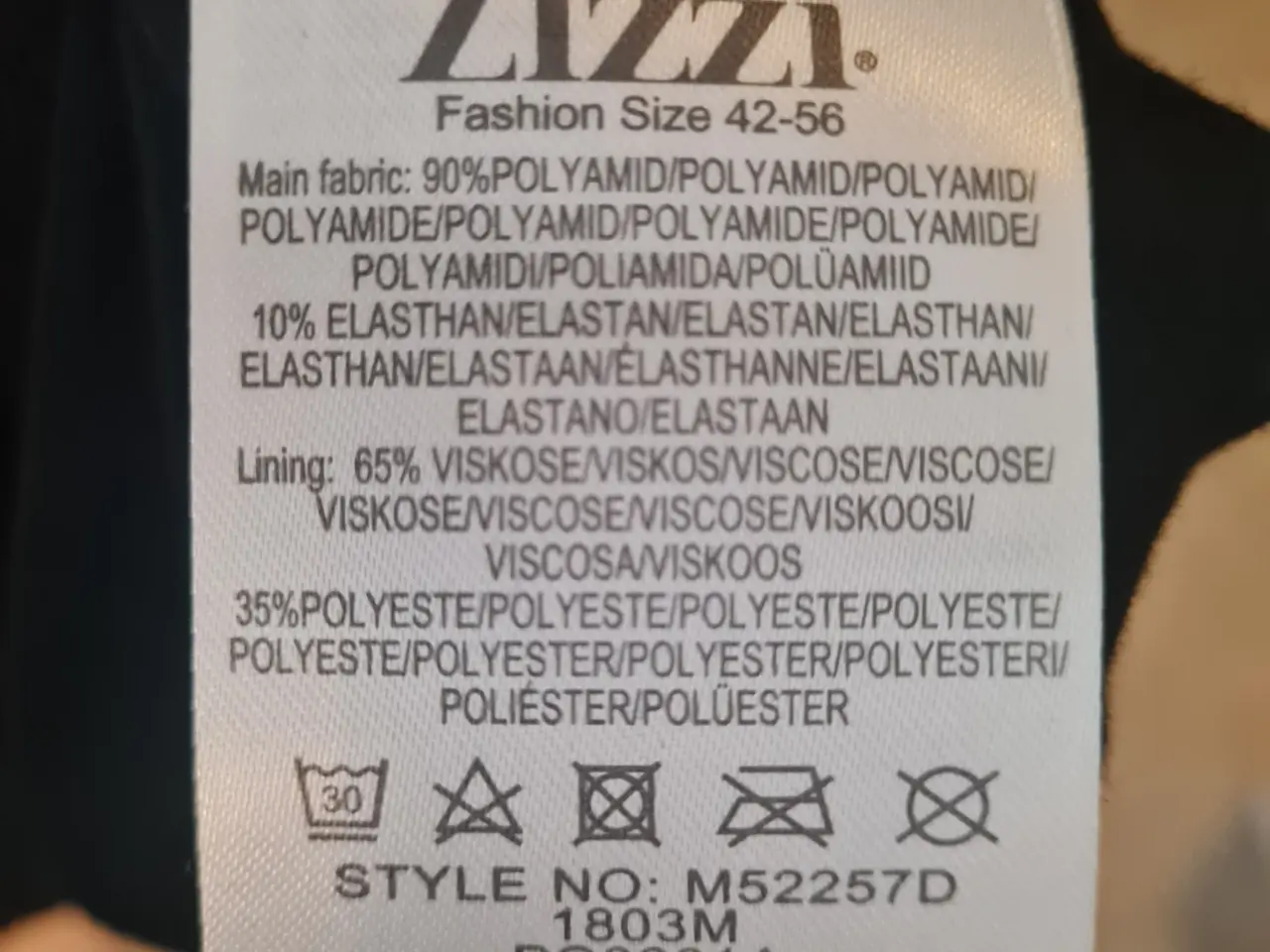 Billede 9 - Zizzi Ny sort blonde kjole str xl 54 
