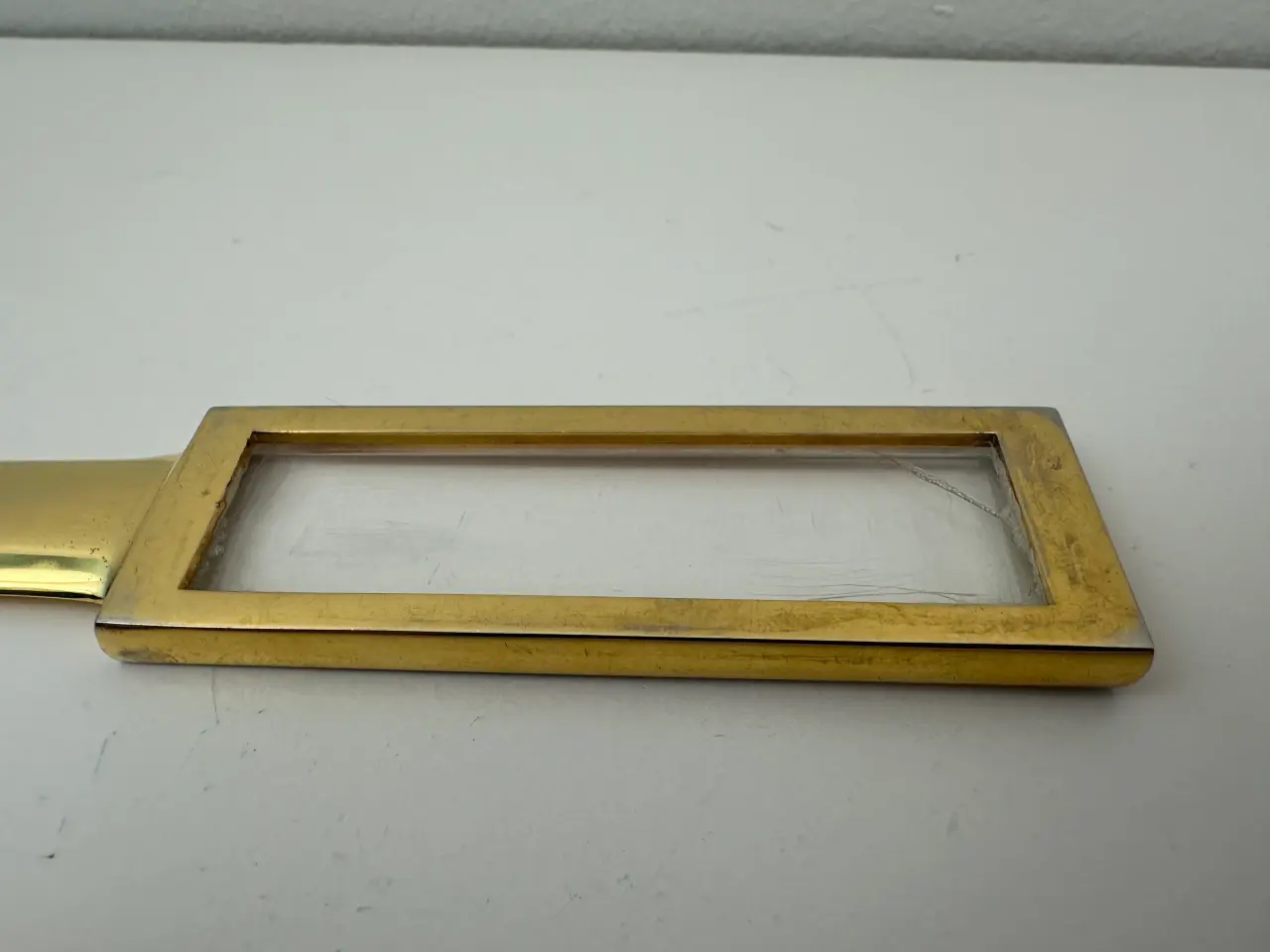 Billede 4 - Vintage messing brevåbner med lup
