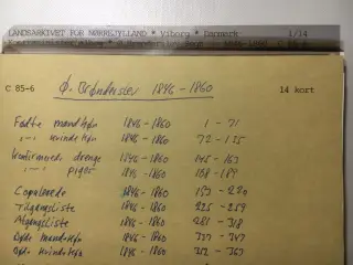 Kontramin.bøger Ø. Brønderslev 1819-1891. Giv bud.