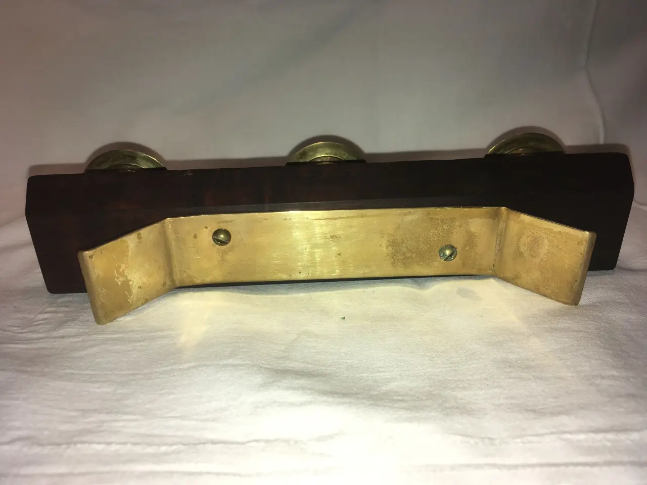 Billede 8 - Lysestage palisander messing 