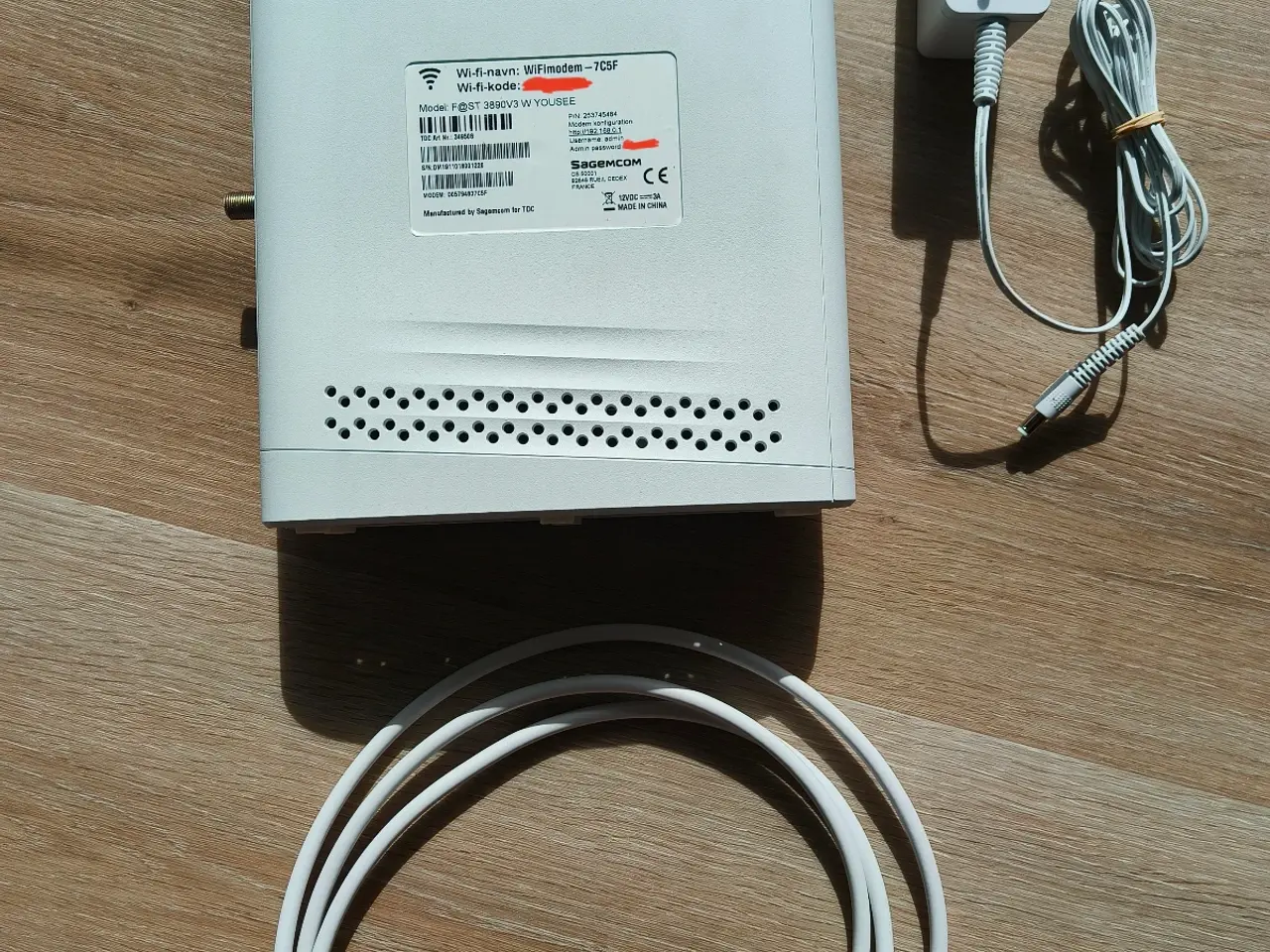 Billede 2 - Sagecom F@ST 3890V3 router YouSee version