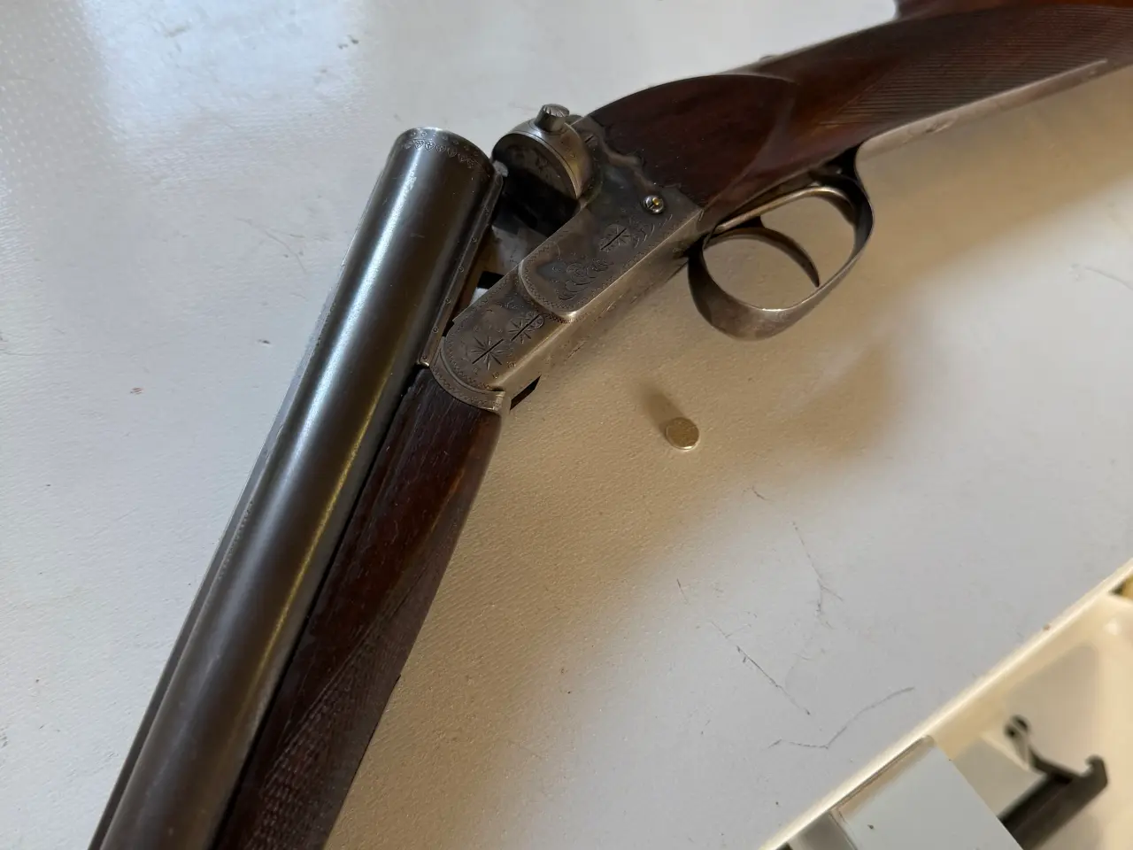 Billede 1 - 12/70 S/S engelsk skæfte 4 ringet - Haenel Suhl