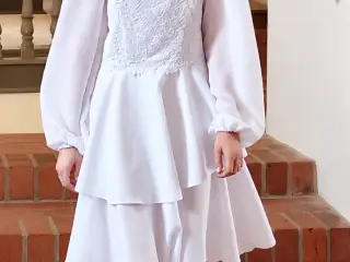 Smuk konfirmationskjole str 34 (xs/s)