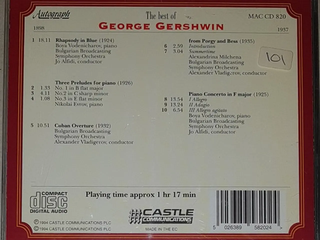 Billede 2 - George Gershwin – The Best Of George Gershwin – CD